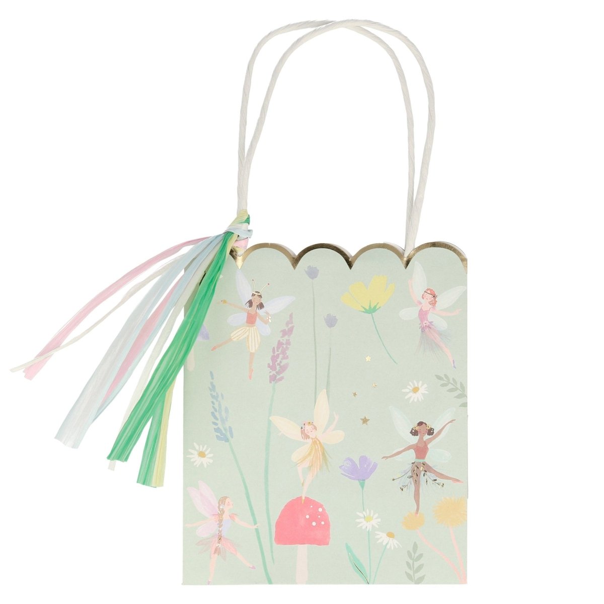 Meri Meri Kids Birthday Fairy Party Paper Bags, 8 Count