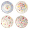 Meri Meri Everyday Entertaining Floral Large Round Lunch Plates, 10.5 Inches, 8 Count