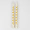 Meri Meri Everyday Entertaining Gold Swirl Taper Candles, 2 Count