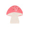 Meri Meri Kids Birthday Mushroom Shaped Small Beverage Napkins, 16 Count