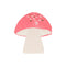 Meri Meri Kids Birthday Mushroom Shaped Small Beverage Napkins, 16 Count