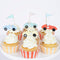 MERI MERI Kids Birthday Race Cars Cupcake Kit, 24 Count