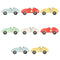 MERI MERI Kids Birthday Race Cars Large Car Shaped Lunch Paper Plates, 15.5 x 6.25 Inches, 8 Count 636997259543