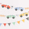 MERI MERI Kids Birthday Race Cars Paper Garland, 72 Inches, 2 Count 636997280868