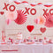 MERI MERI Valentine's Day Love Sweet Love Honeycomb Hearts Garland, 120 Inches, 1 Count 636997295930