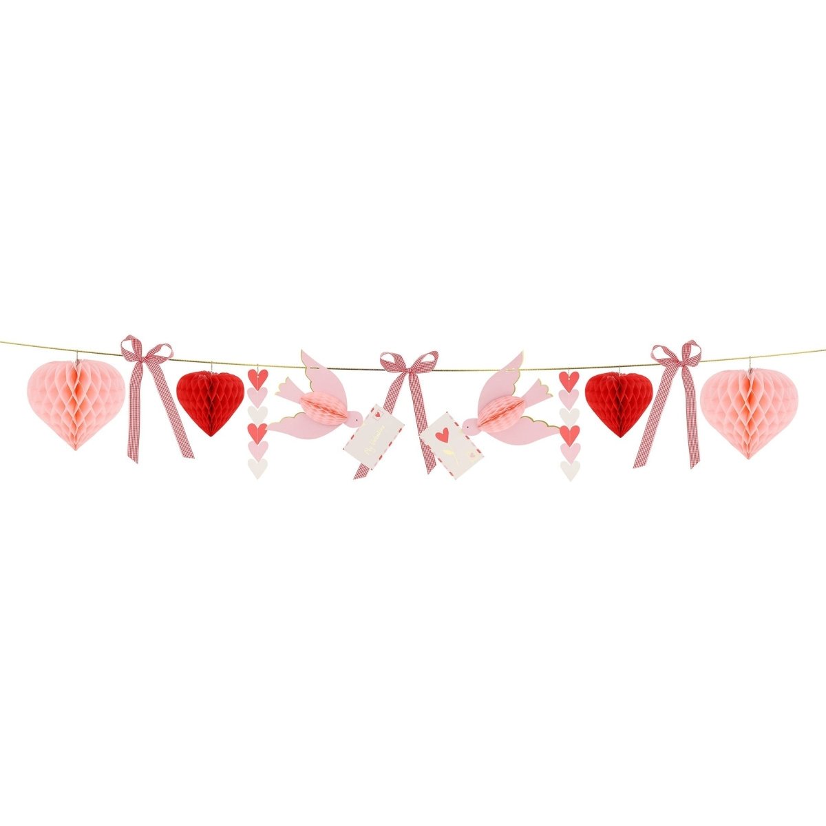 MERI MERI Valentine's Day Love Sweet Love Lovebird Garland, 108 Inches, 1 Count 636997295817