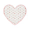MERI MERI Valentine's Day Love Sweet Love Small Heart Shaped Dessert Paper Plates, 7 Inches, 8 Count 636997296456