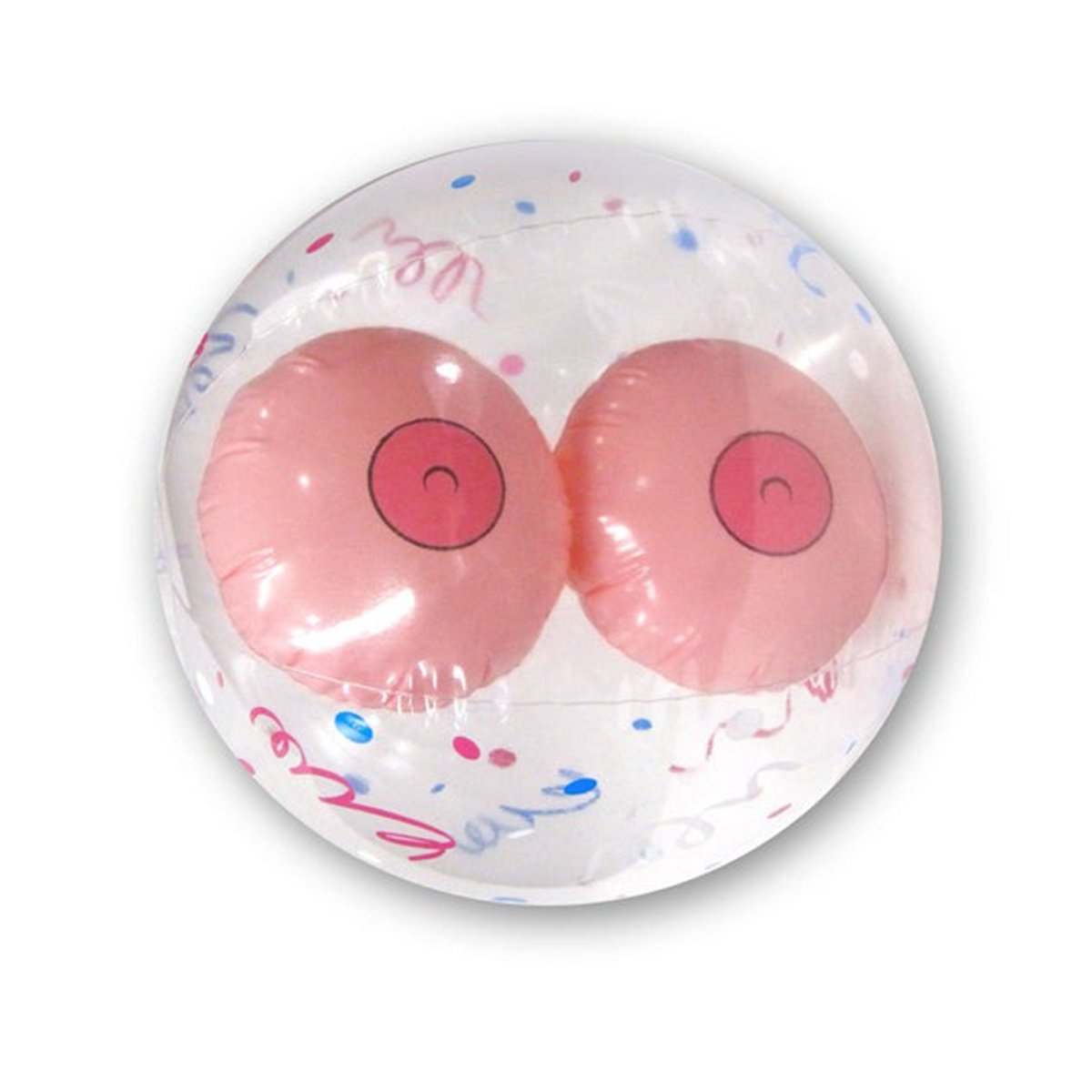 MJM SALES Bachelorette Boobie Beach Ball, 20 Inches, 1 Count 623849031952