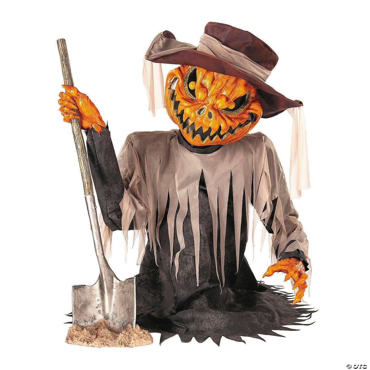 MORRIS COSTUMES Halloween Animated Pumpkin Scarecrow Animatronic, 36 Inches, 1 Count 842445188444