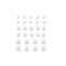 MULTI CRAFT Balloons White Pearl Peel-N-Stick Balloon Stickers, 28 Count 775749095395