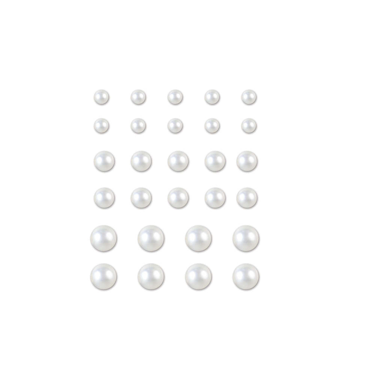 MULTI CRAFT Balloons White Pearl Peel-N-Stick Balloon Stickers, 28 Count 775749095395