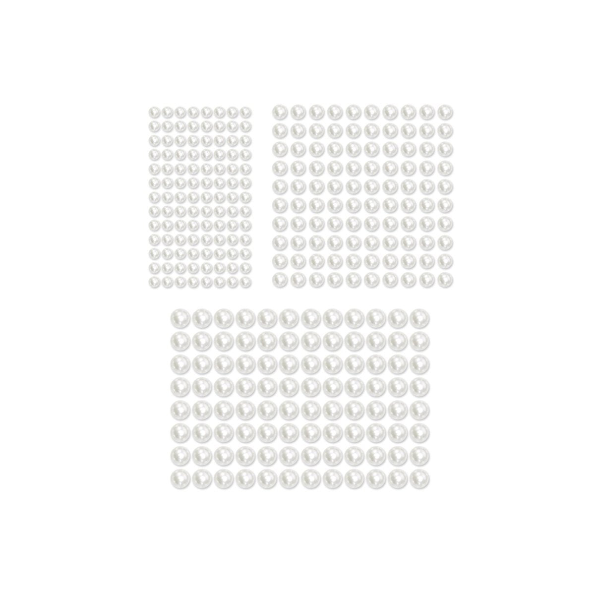 MULTI CRAFT Balloons White Pearl Peel-N-Stick Balloon Stickers, 300 Count 775749252064