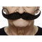 MUSTACHES Costume Accessories Black Handlebar Mustache, 1 Count 4779037230280