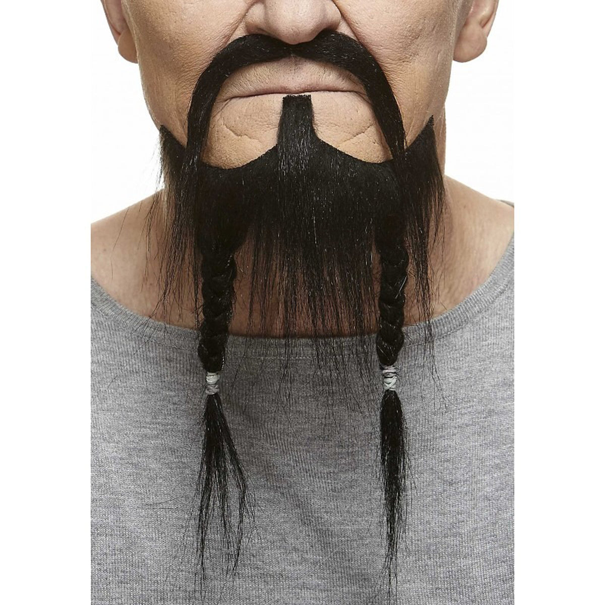 MUSTACHES Costume Accessories Black Mustache and Sparrow Beard, 1 Count 4772036000816
