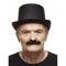 MUSTACHES Costume Accessories Black Painter Brush Mustache, 1 Count 4772036001110