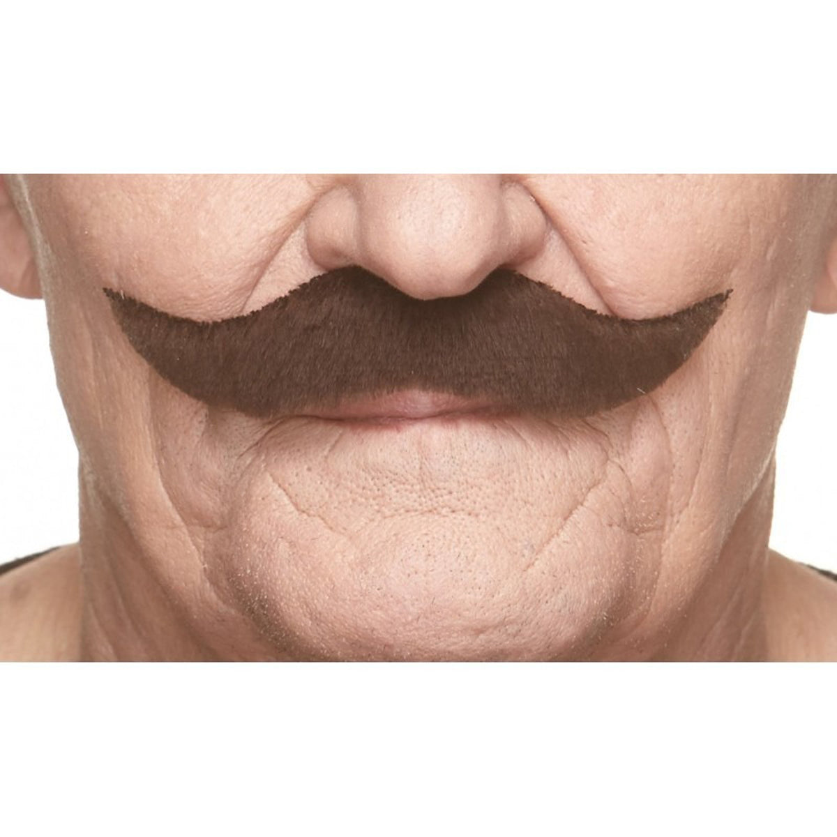 MUSTACHES Costume Accessories Dark Brown Handlebar Mustache, 1 Count 4779037235032