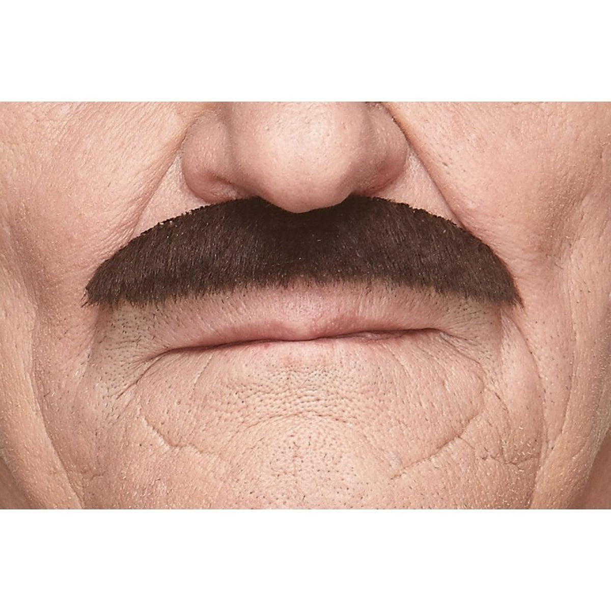 MUSTACHES Costume Accessories Dark Brown Mustache, 1 Count 4779037231454