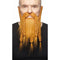 MUSTACHES Costume Accessories Ginger Braided Beard, 1 Count 4779037230914
