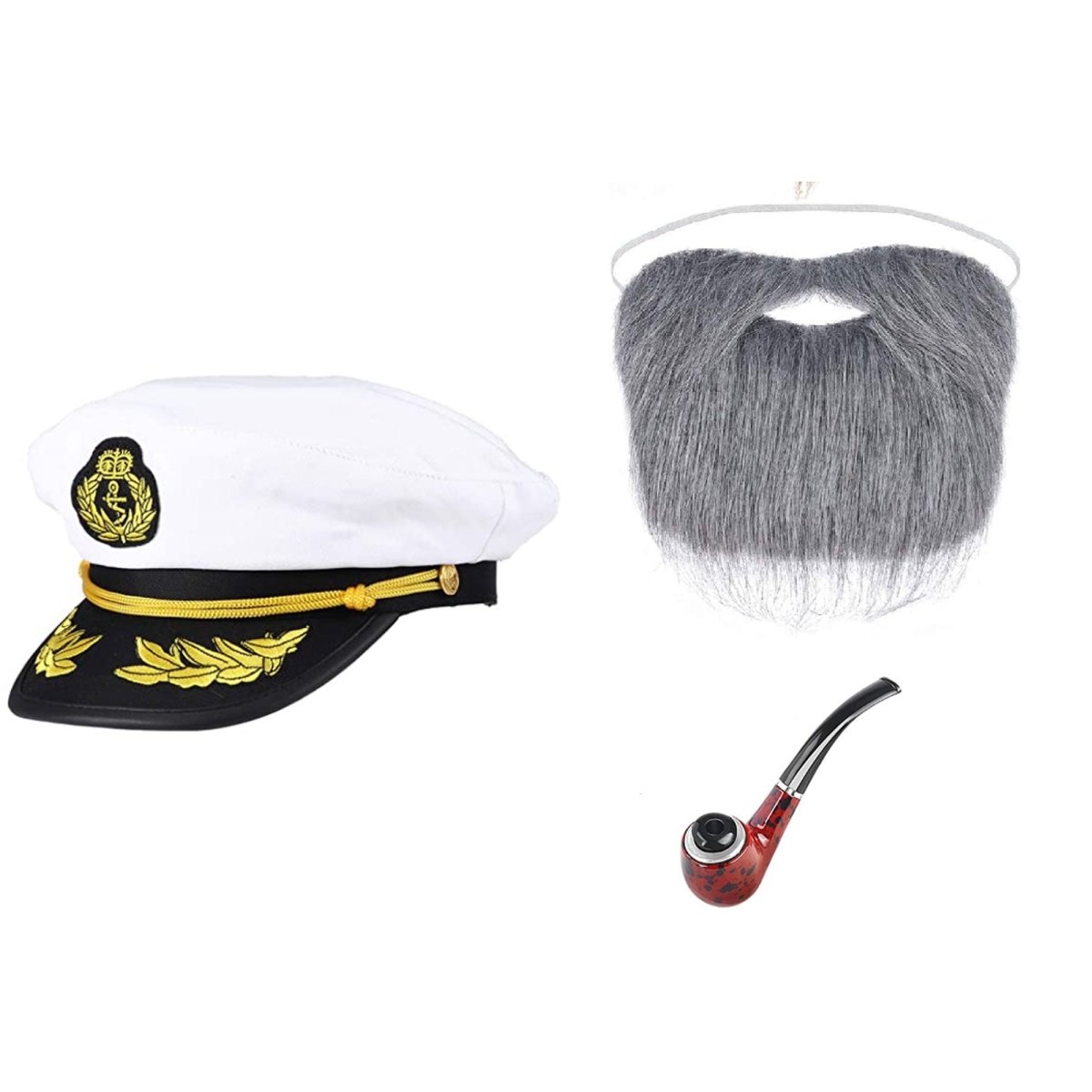 NINGBO NIKO IMP & EXP CO., LTD. Costume Accessories Boat Captain Accessory Set for Adults 840482506030