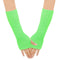 NINGBO NIKO IMP & EXP CO., LTD. Costume Accessories Neon Lime Green 80s Gloves for Adults 840482504791