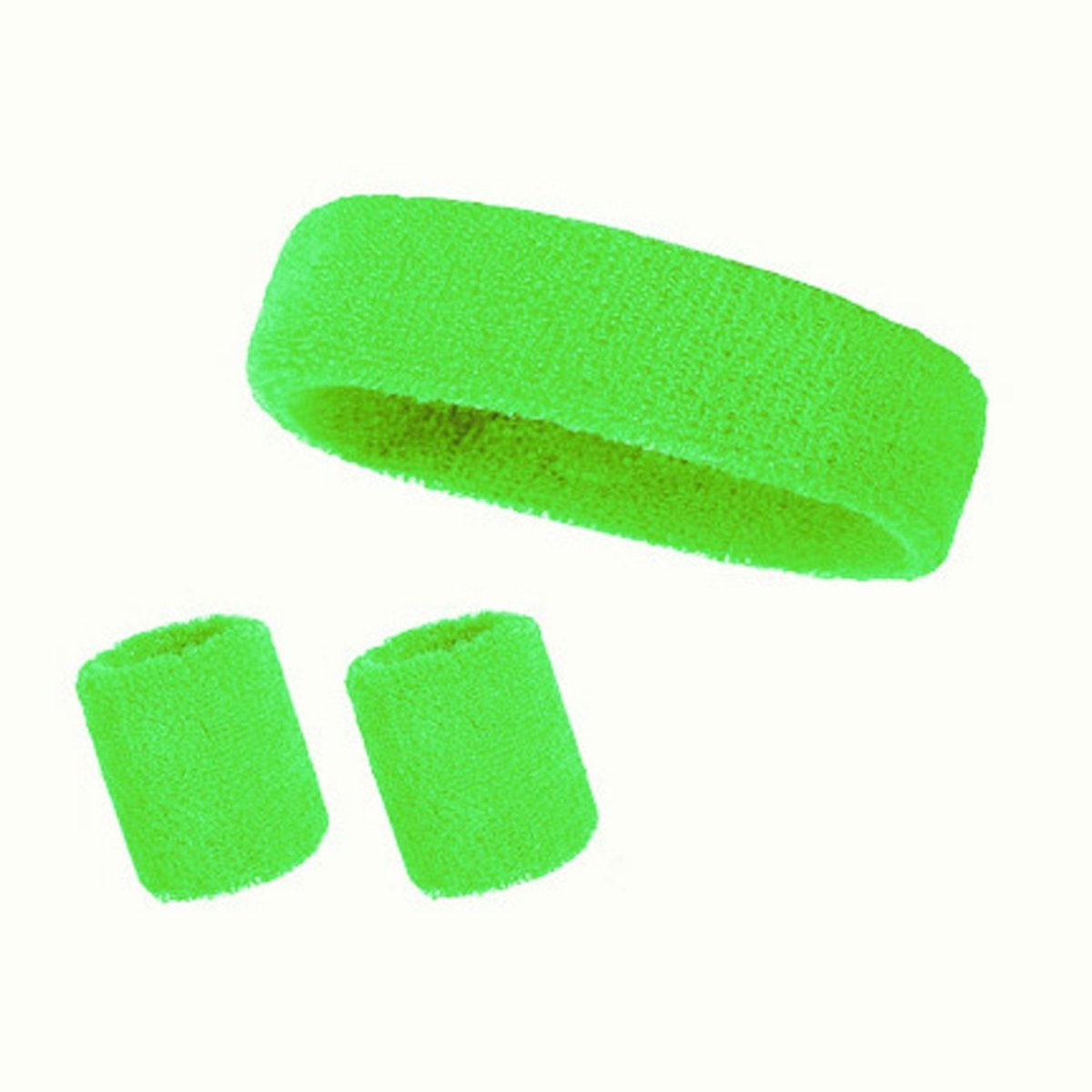 NINGBO NIKO IMP & EXP CO., LTD. Costume Accessories Neon Lime Green Aerobics Accessory Set for Adults 840482504609