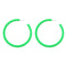 NINGBO NIKO IMP & EXP CO., LTD. Costume Accessories Neon Lime Green Hoop Earrings, 2 Count 840482505590