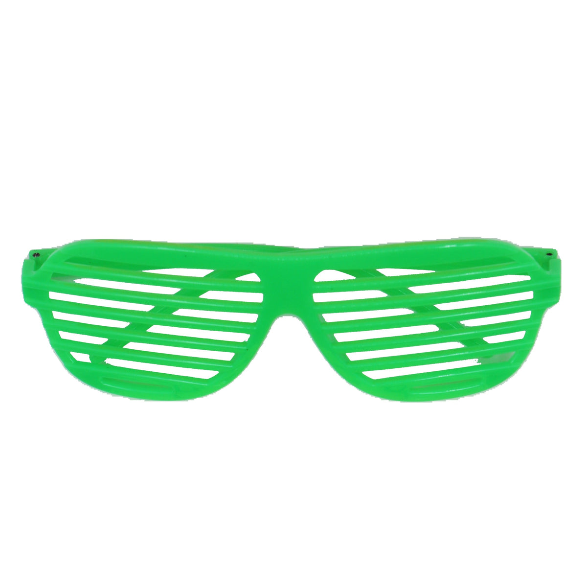 NINGBO NIKO IMP & EXP CO., LTD. Costume Accessories Neon Lime Green Plastic Glasses for Adults 840482505552