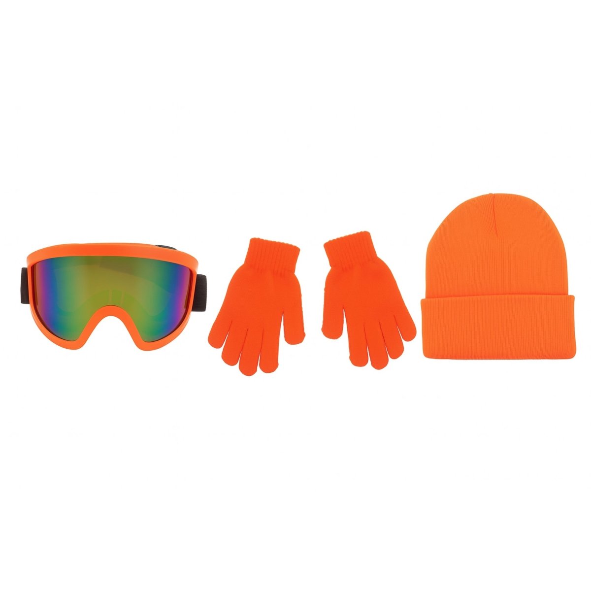 NINGBO NIKO IMP & EXP CO., LTD. Costume Accessories Neon Orange Winter Festival Set for Adults 840482505880