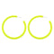 NINGBO NIKO IMP & EXP CO., LTD. Costume Accessories Neon Yellow Hoop Earrings, 2 Count 840482504500