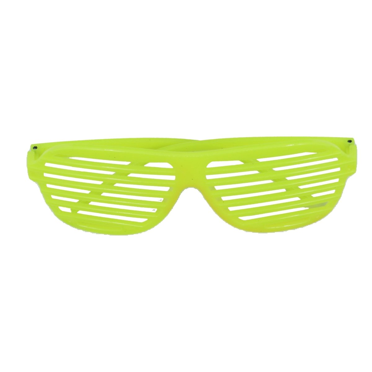 NINGBO NIKO IMP & EXP CO., LTD. Costume Accessories Neon Yellow Plastic Glasses for Adults 840482504821