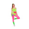 NINGBO NIKO IMP & EXP CO., LTD. Costumes Aerobics Queen Costume for Adults, Pink Leggings