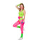 NINGBO NIKO IMP & EXP CO., LTD. Costumes Aerobics Queen Costume for Adults, Pink Leggings
