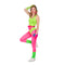 NINGBO NIKO IMP & EXP CO., LTD. Costumes Aerobics Queen Costume for Adults, Pink Leggings
