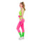 NINGBO NIKO IMP & EXP CO., LTD. Costumes Aerobics Queen Costume for Adults, Pink Leggings