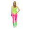 NINGBO NIKO IMP & EXP CO., LTD. Costumes Aerobics Queen Costume for Adults, Pink Leggings