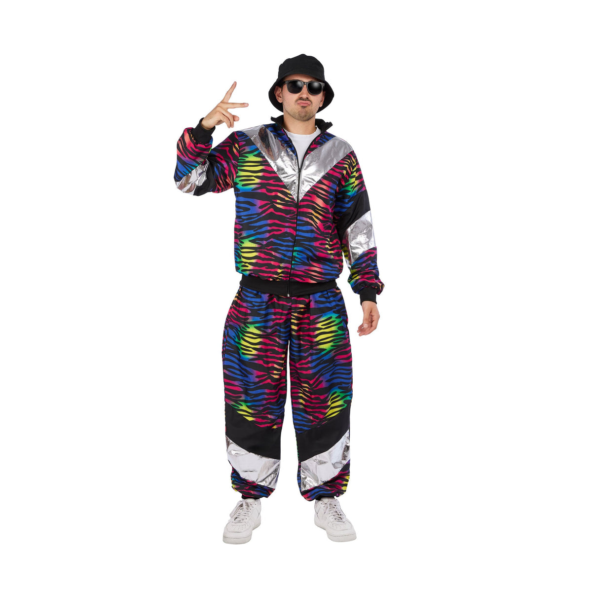 NINGBO NIKO IMP & EXP CO., LTD. Costumes Funky 80s Costume for Adults, Top and Pants