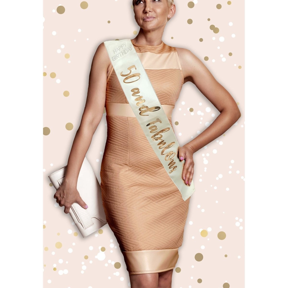 OMG international inc Age Specific Birthday Birthday Sash Rose Gold - 50th 760497010677