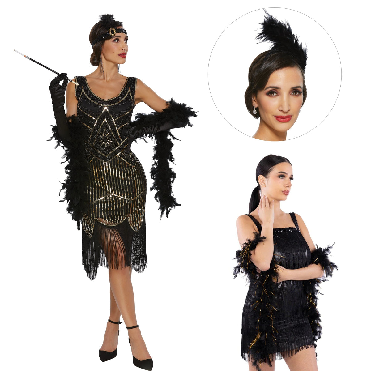 PARTY EXPERT 1920s Flappers Costume Kit for Adults