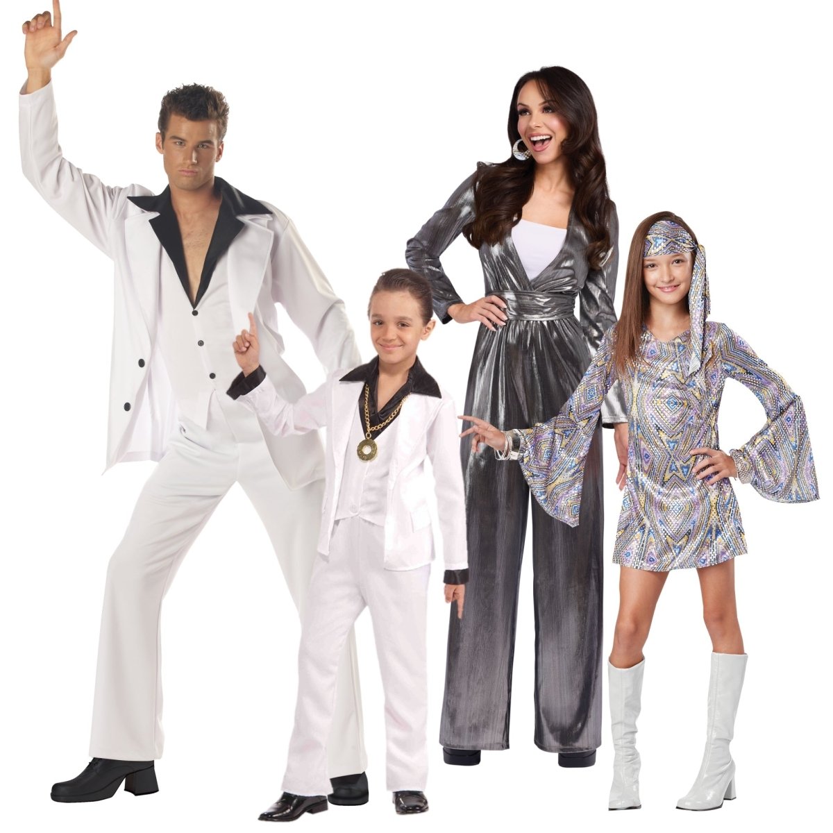 PARTY EXPERT 1970's Disco Family Costumes 715650345