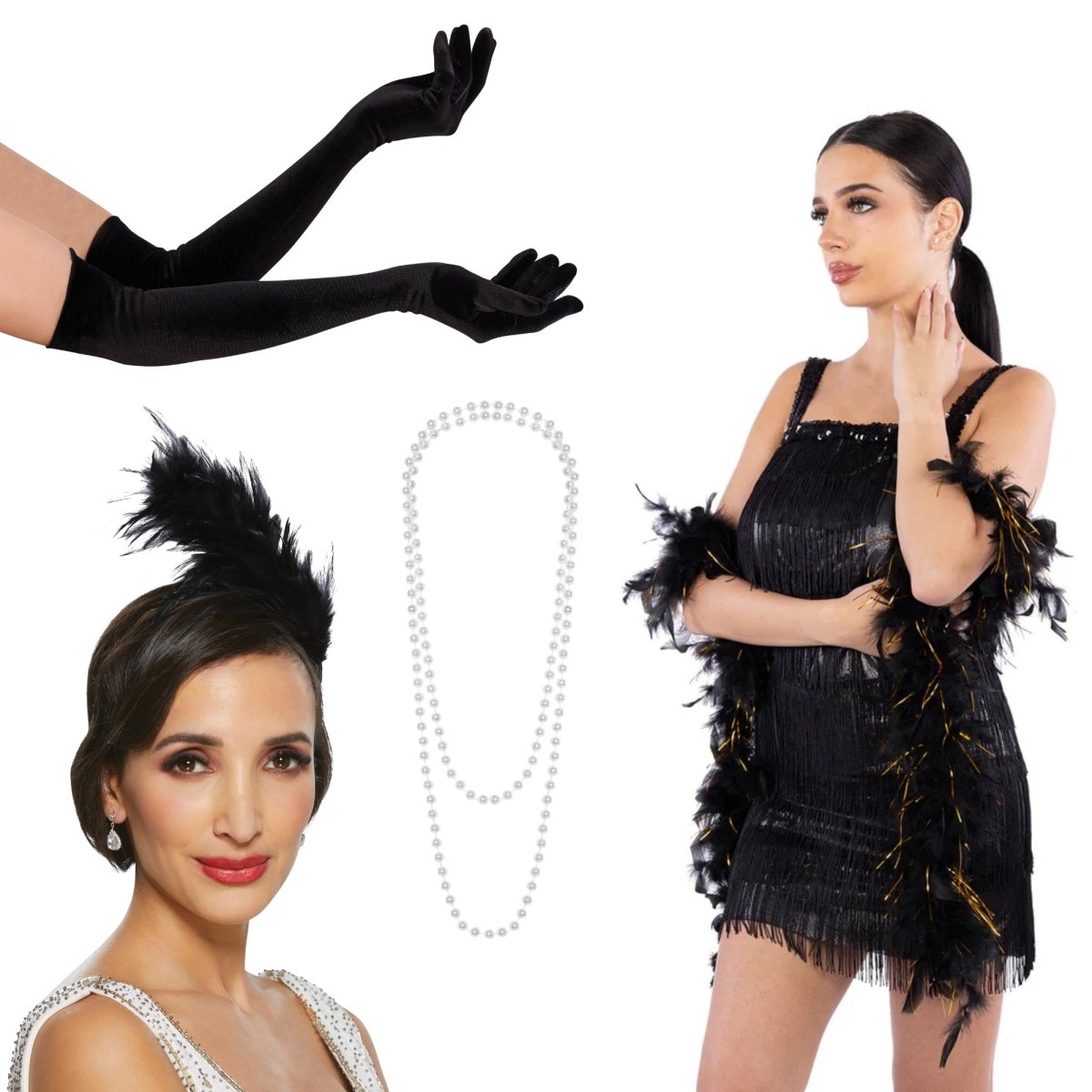 PARTY EXPERT 20's Flapper Costume Accessory Kit 737621290