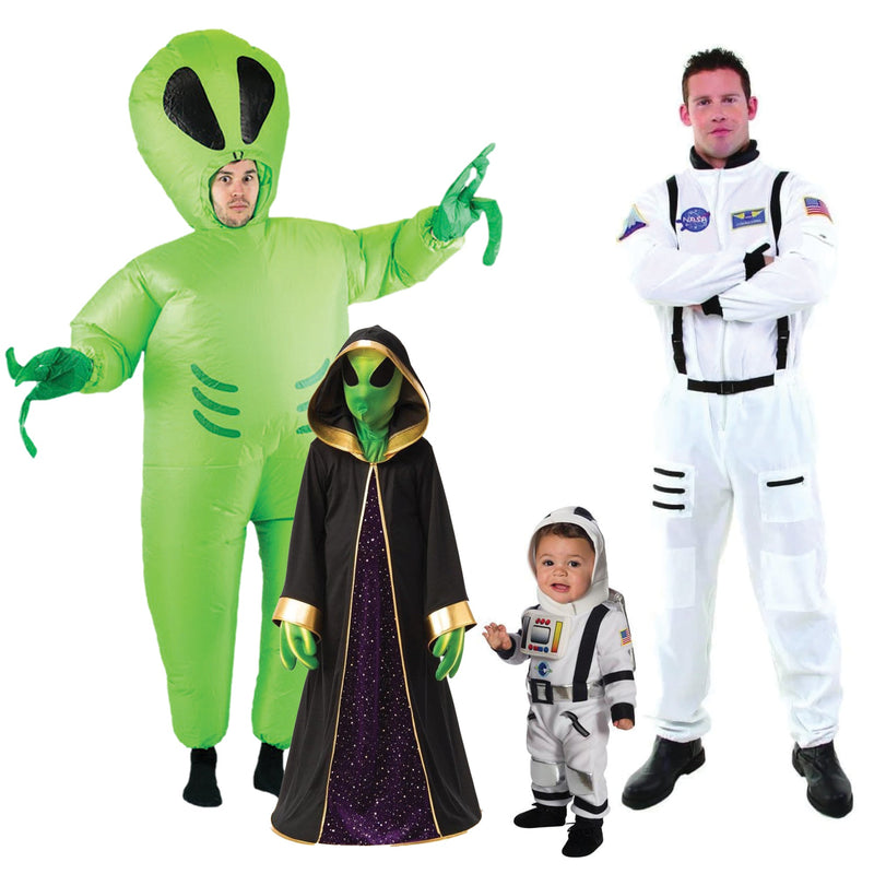 Party Expert Alien and Astronaut Family Costumes 715650195