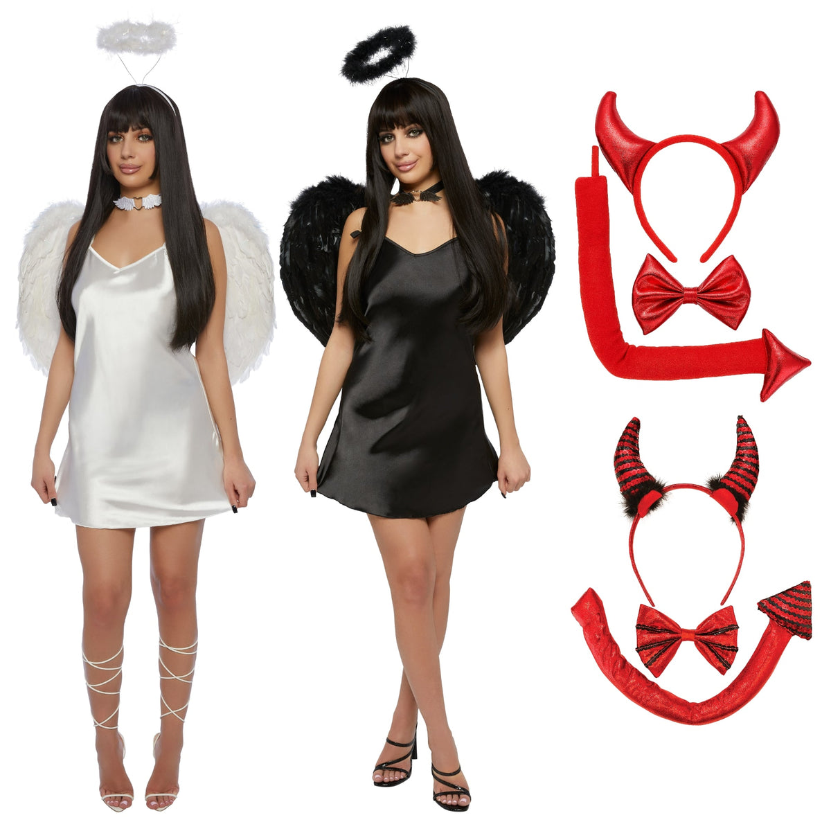 PARTY EXPERT Angel and Devil Group Costumes 759496142