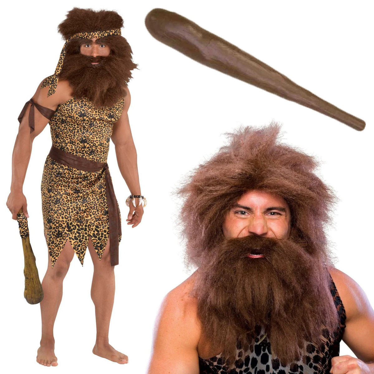 PARTY EXPERT Caveman Costume Accessory Kit