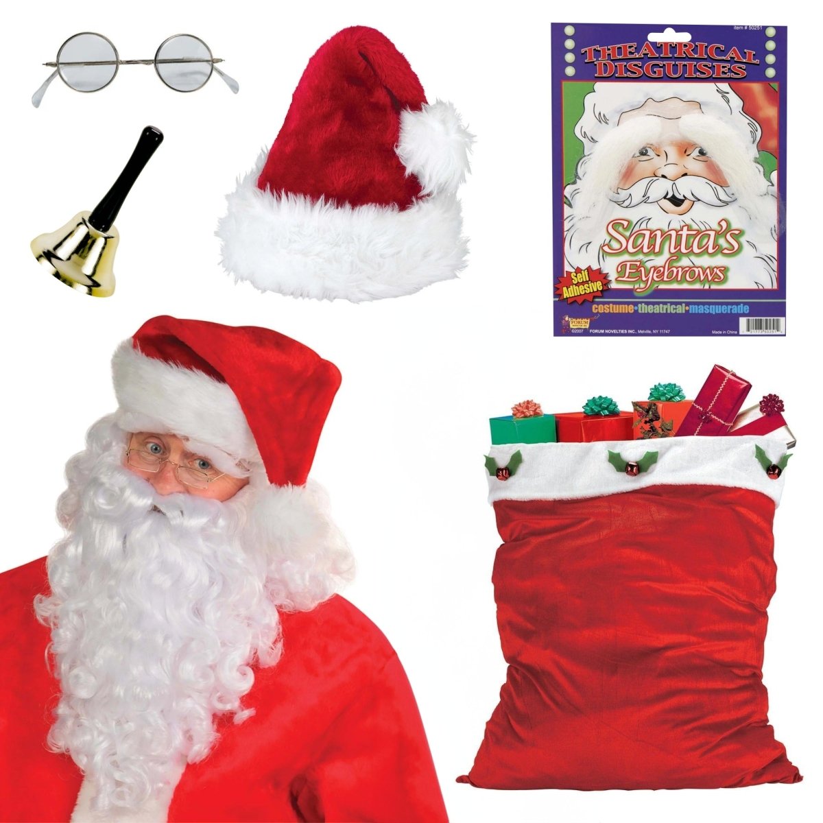 PARTY EXPERT Christmas Santa Claus Costume Accessory Kit 742270894