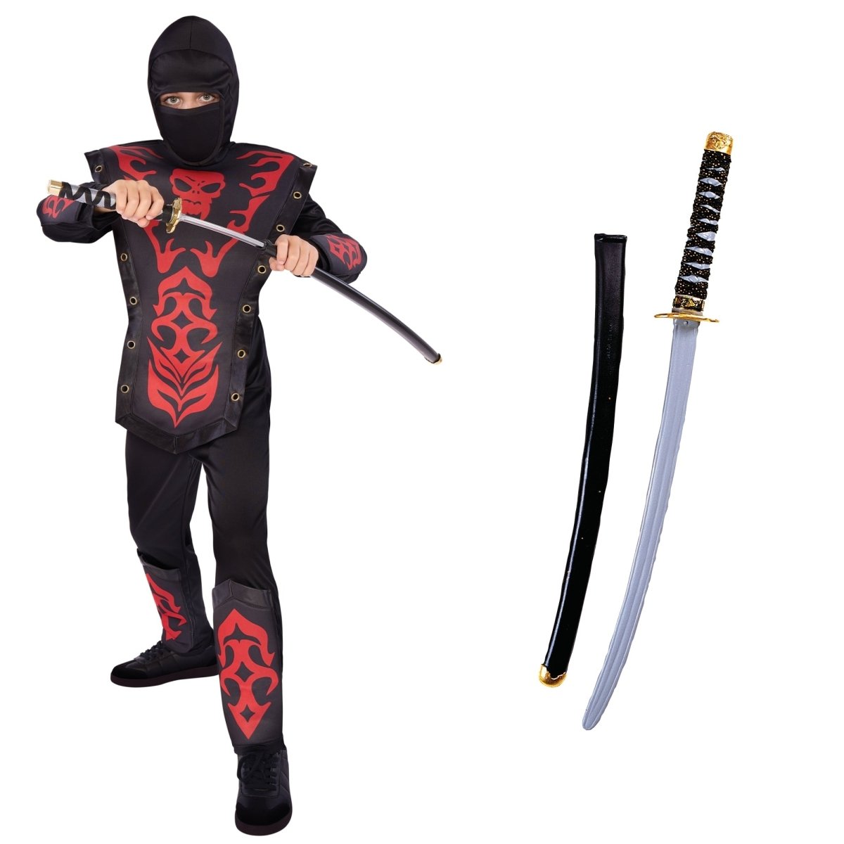 PARTY EXPERT Cobra Ninja Costume Kit for Kids