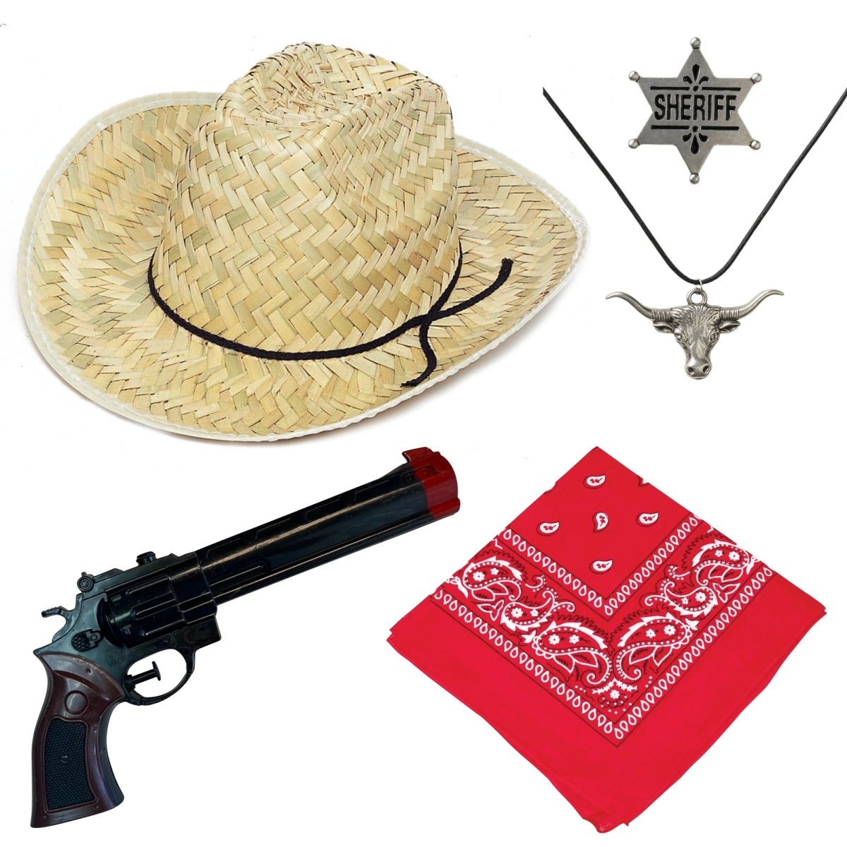 PARTY EXPERT Costume Accessories Cowboy Costume Accessory Kit for Kids 763112941