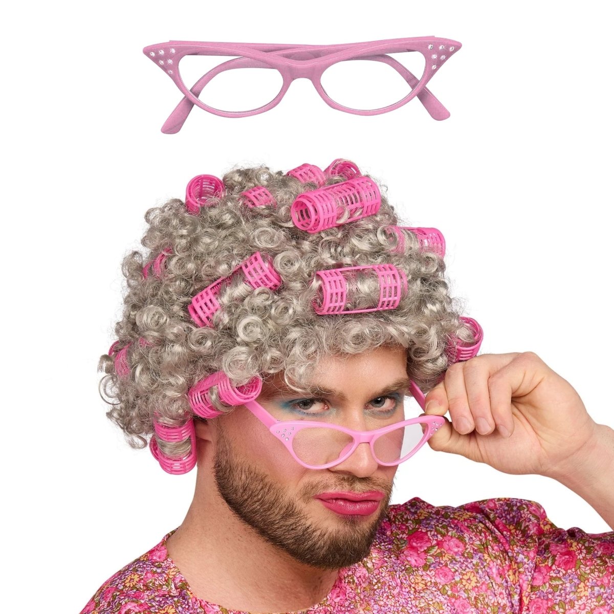 PARTY EXPERT Costume Accessories Granny Costume Accessory Kit for Adults 763111875