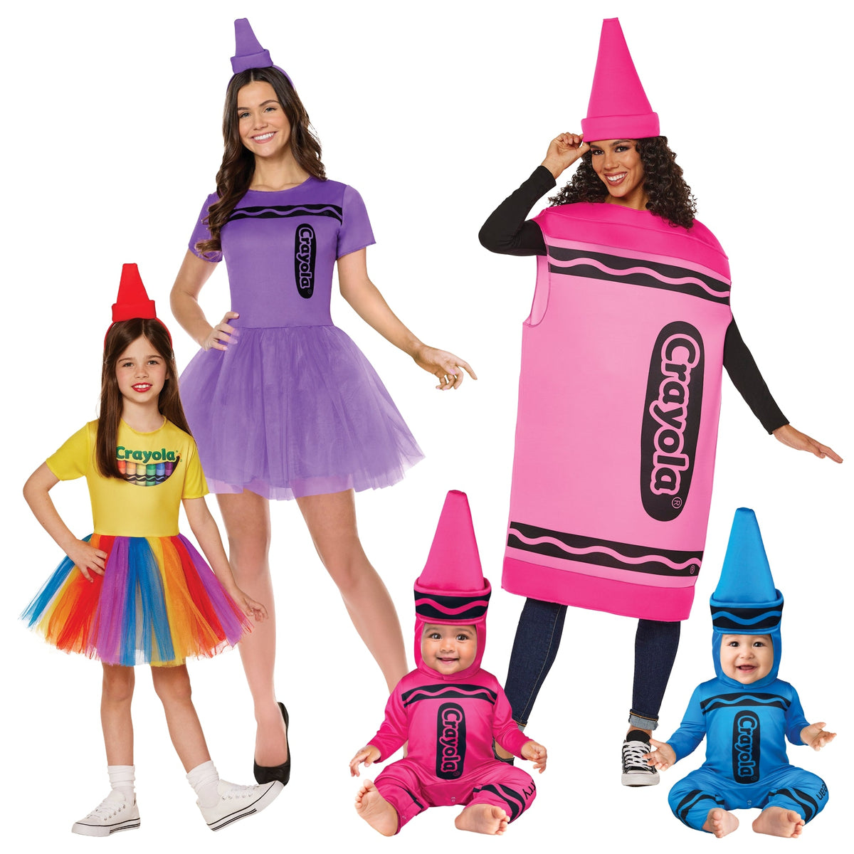 PARTY EXPERT Crayola Family Costumes 759376533