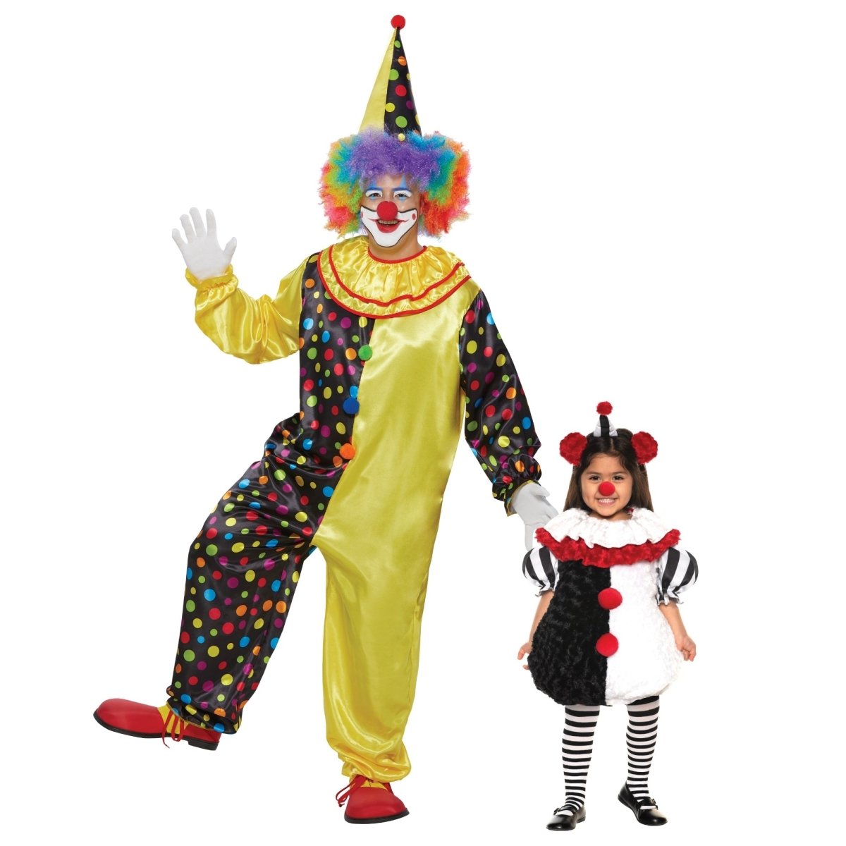 PARTY EXPERT Daddy and Me Clown Costumes 761119406