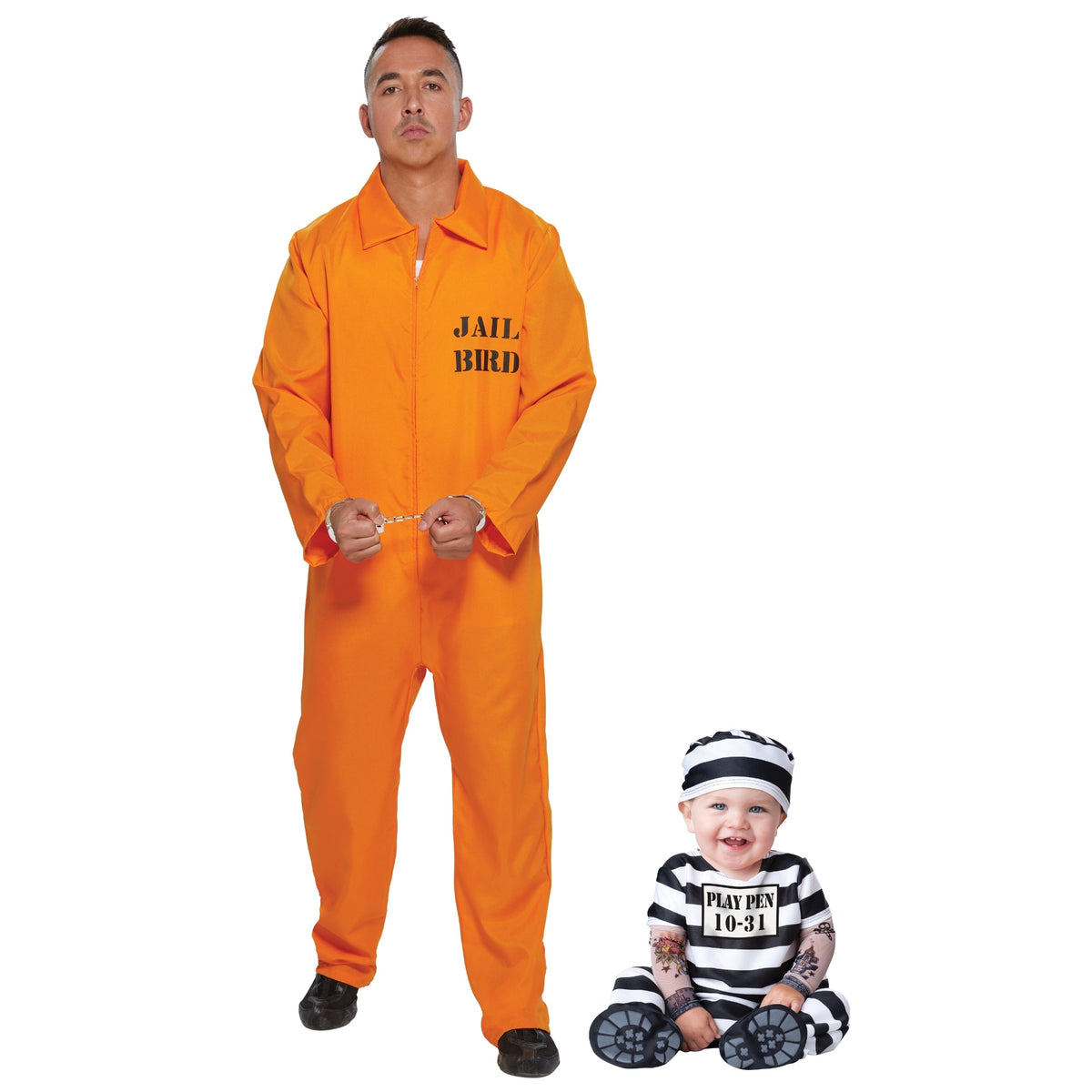 PARTY EXPERT Daddy and Me Convict Costumes 761119426